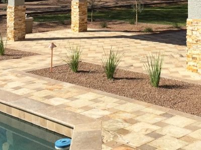 Travertine Paver Installation in Phoenix AZ